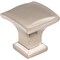 Jeffrey Alexander 1-1/4" Overall Length Satin Nickel Square Annadale Cabinet Knob 435SN - alternate 1